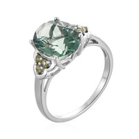 Anello in argento con Fluorite Verde
