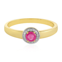 Anello in argento con Zaffiro Rosa del Madagascar