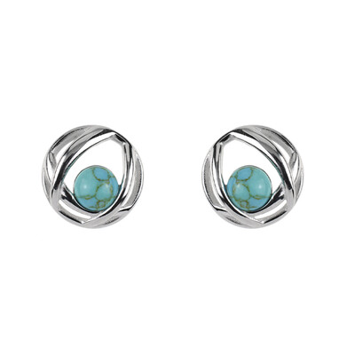 Orecchini in argento con Turchese (dagen)