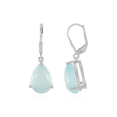 Orecchini in argento con Calcedonio Acqua