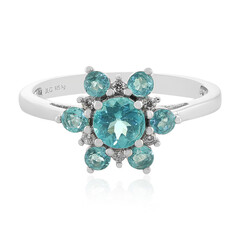 Anello in argento con Apatite Blu