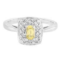 Anello in argento con Berillo Giallo