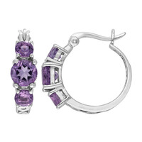 Orecchini in argento con Ametista