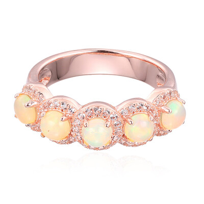 Anello in argento con Opale Australiano