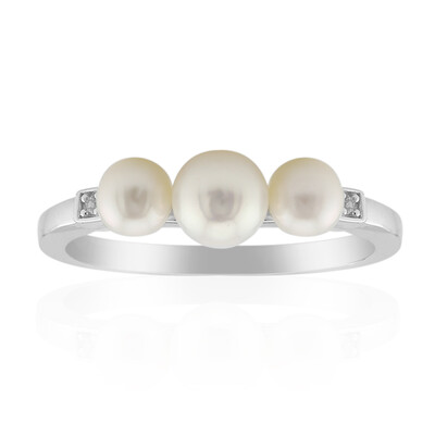 Anello in argento con Perla di Acqua Dolce