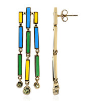 Orecchini in argento con Peridoto