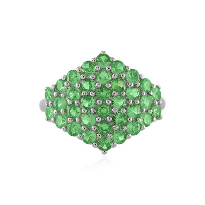 Anello in argento con Tsavorite