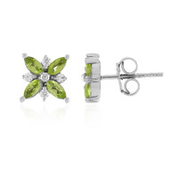 Orecchini in argento con Peridoto