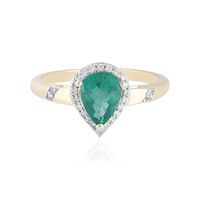 Anello in oro con Smeraldo Zambia