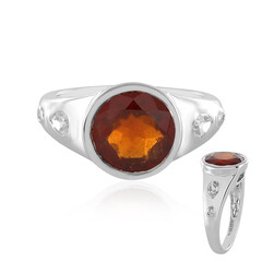 Anello in argento con Granato Essonite
