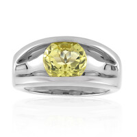 Anello in argento con Quarzo Ouro Verde