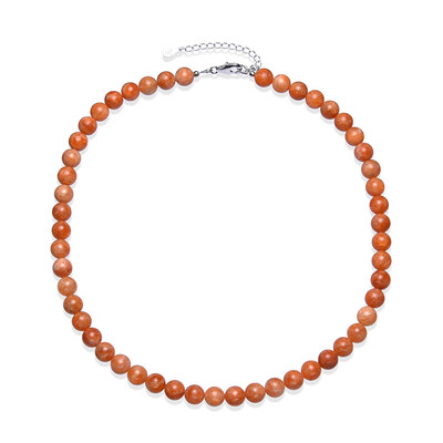 Collana in argento con Calcite Arancione