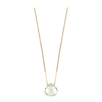 Collana in oro con Ametista Verde (dagen)