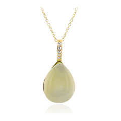 Collana in argento con Calcedonio Laguna
