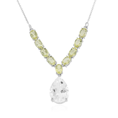 Collana in argento con Quarzo Bianco