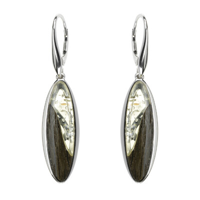 Orecchini in argento con Ambra Baltica (dagen)