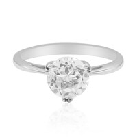Anello in argento con Topazio Bianco