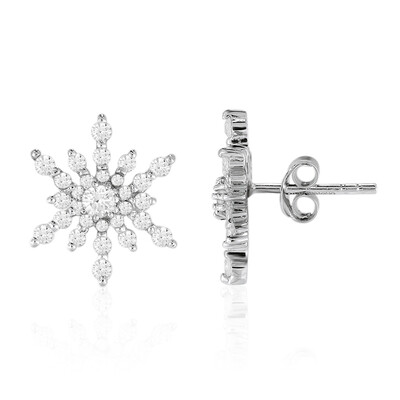 Orecchini in argento con Topazio Bianco (MONOSONO COLLECTION)