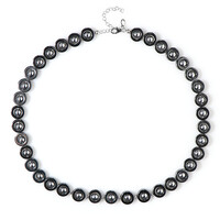 Collana in argento con Ematite Argentata