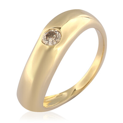 Anello in oro con Diamante Champagne I2 (de Melo)