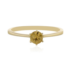Anello in oro con Zircone Giallo