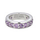 Ciondolo in argento con Ametista Rose de France (MONOSONO COLLECTION)