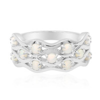 Anello in argento con Opale Australiano