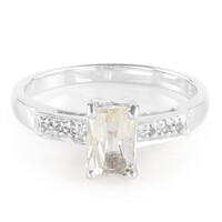 Anello in argento con Kunzite Canarino