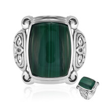 Anello in argento con Malachite (Art of Nature)