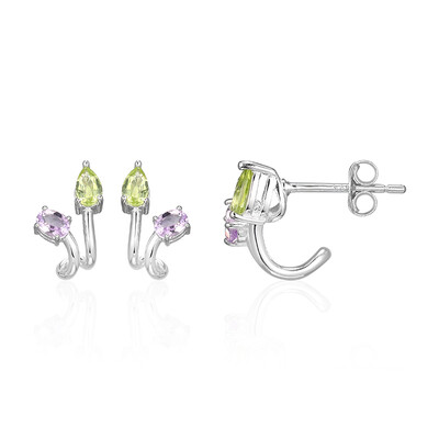 Orecchini in argento con Peridoto