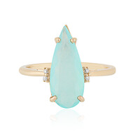 Anello in oro con Opale Paraiba (AMAYANI)