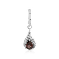 Ciondolo in argento con Zircone Rosa