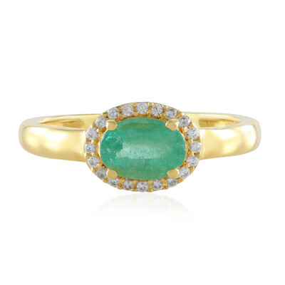 Anello in argento con Smeraldo Russo