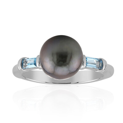 Anello in argento con Perla Tahitiana (TPC)