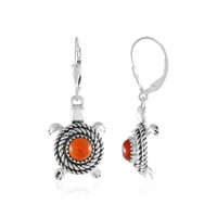 Orecchini in argento con Onice Rossa (Desert Chic)