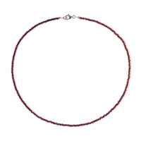 Collana in argento con Granato Mozambico
