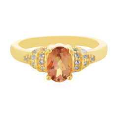Anello in argento con Topazio Mistico Pesca