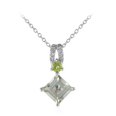 Collana in argento con Ametista Verde