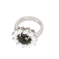 Anello in argento con Opale Matrice