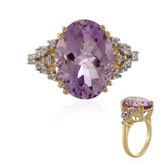 Anello in argento con Ametista Rose de France