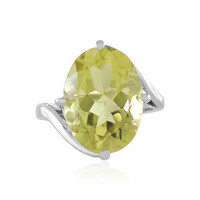 Anello in argento con Quarzo Ouro Verde