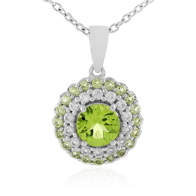Collana in argento con Peridoto
