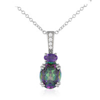 Collana in argento con Quarzo Mistico