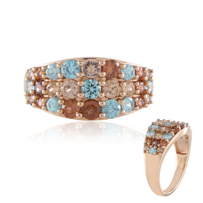 Anello in argento con Zircone Arancione (KM by Juwelo)