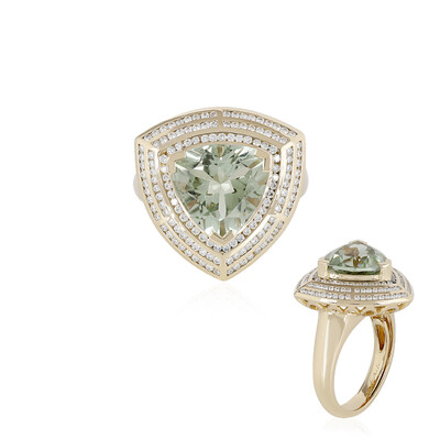 Anello in oro con Ametista Verde Rio Grande (de Melo)
