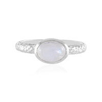 Anello in argento con Pietra di Luna Arcobaleno