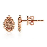 Orecchini in oro con Diamante Rose de France SI1 di Argyle