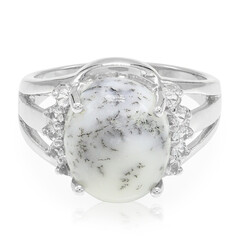 Anello in argento con Agata Dendritica
