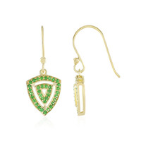 Orecchini in argento con Tsavorite