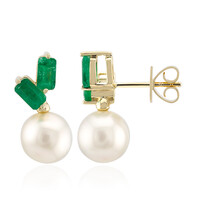 Orecchini in oro con Perla Bianca dei Mari del Sud (Michelle Albala)